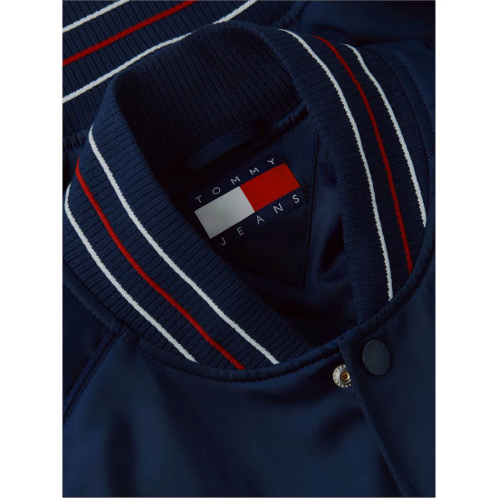 Tommy Hilfiger Ανδρικό μπουφάν Crest Patch Relaxed Satin Bomber Jacket